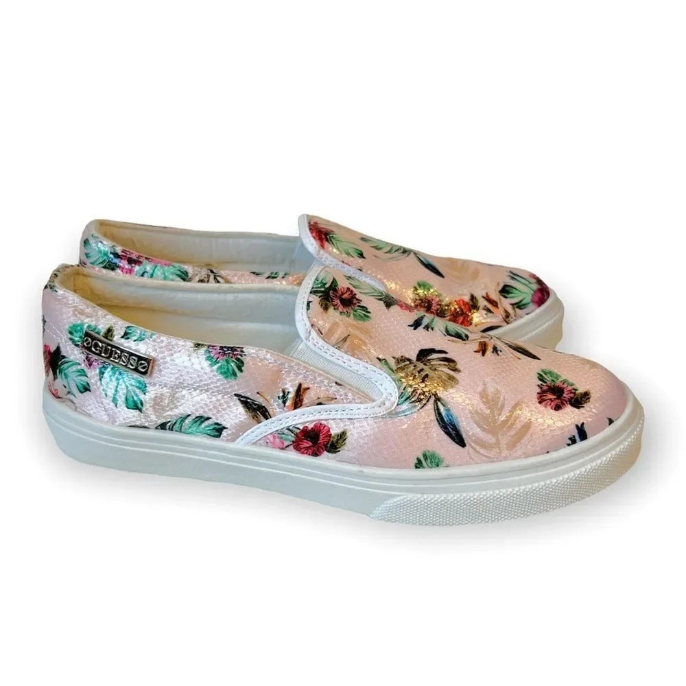 Guess Pink Floral Slip-On Sneakers - Picture 2 of 11